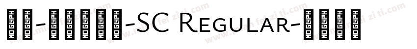 报隶-简华文报隶-SC Regular字体转换